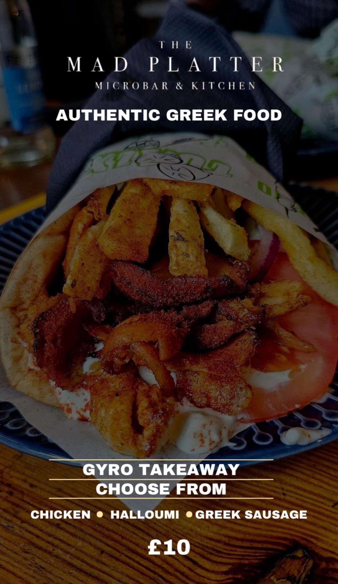 The Mad Platter Greek Gyros takeaway offer